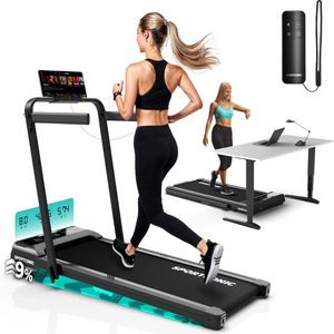 Bieżnia Sportconic 3 w 1, składana bieżnia do domu do 12 km/h, z 9% nachyleniem, kompaktowa bieżnia do domu i biura - z pilotem zdalnego sterowania Bieżnia Sportconic 3 w 1, składana bieżnia do domu do 12 km/h, z 9% nachyleniem, kompaktowa bieżnia do domu i biura - z pilotem zdalnego sterowania