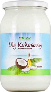 Za studena lisovaný nerafinovaný kokosový olej extra panenský 900ml MyVita