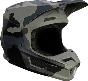 FOX V1 Trev Motocross Helm (Black/Camo,L (59/60))