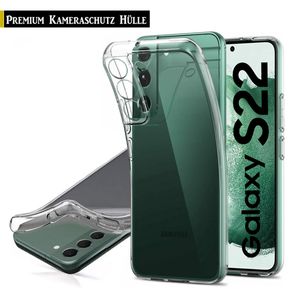 Für Samsung Galaxy S22 5G  Silikon Transparent Hülle TPU Handy Kamera Schutz Hülle Case Tasche