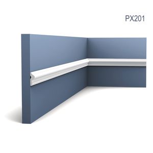 Wand- und Friesleiste Orac Decor PX201 AXXENT Zierleiste Stuckleiste Zeitloses Klassisches Design weiß 2 m