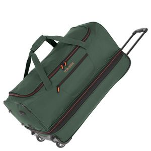 Travelite Basics Doppeldeckertrolley Reisetasche mit Rollen 70cm 98l 2,8kg erw., Farbe:Dunkelgrün