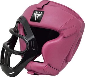 RDX Sports T1 Kopfschutz mit abnehmbarem Gesichtskäfig - Mittel – Farbe: Rosa RDX Sports T1 Kopfschutz mit abnehmbarem Gesichtskäfig - Mittel – Farbe: Rosa
