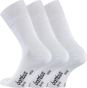 TippTexx 24 6 Paar Bambus Socken, DIE Geruchs-Killer, Weiß, Größe 39-42