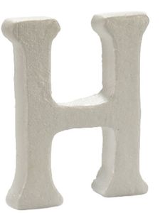 Pincello dekobrief H 12,5 x 2 x 15 cm Polystyrol weiß, Farbe:weiß