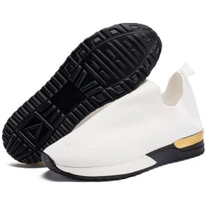 Damen Turnschuhe Mesh Sneaker Mode Stoff Socken Schuhe Outdoor-Schuhe,Farbe:Weiß,Größe:39