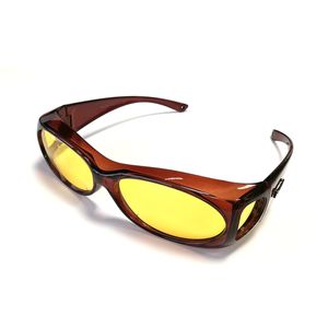 Figuretta Überbrille Sonnebrille für Brillenträger, braun