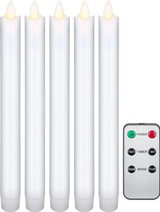 sada 5 bielych LED sviečok z pravého vosku vrátane diaľkového ovládania, krásne a bezpečné riešenie osvetlenia pre domácnosť, lodžiu, kanceláriu, školu, škôlku, vianočný večierok atď., vrátane batérií sada 5 bielych LED sviečok z pravého vosku vrátane diaľkového ovládania, krásne a bezpečné riešenie osvetlenia pre domácnosť, lodžiu, kanceláriu, školu, škôlku, vianočný večierok atď., vrátane batérií