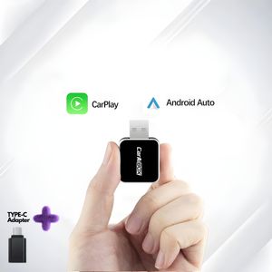 Wireless CarPlay Dongle – Kabelloser CarPlay & Android Auto Adapter | Plug & Play | CarPlay Wireless Adapter für alle Fahrzeuge - 2in1