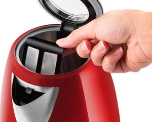 Wasserkocher ETA Ela Digi Rot  Artikel Nr.: ETA959890010  Wasserkocher im eleganten Edelstahl-Design mit der Funktion der Temperaturkontrolle und farbige Kontrollleuchte