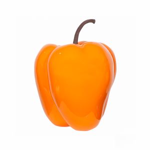 Deko-Paprika in Orange aus robustem Fiberglas, Größe S - E2208-S1-O