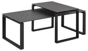Kamma  Couchtisch Set schwarz.