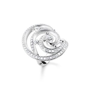 Thomas Sabo TR2379-051-14 Ring Damen Welle Weiße Steine Zirkonia Silber Gr. 60