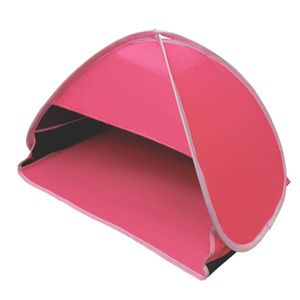 Mini-Zelt, Strand-Sonnenschutz, kleines Pop-up-Zelt, tragbares Sonnenschutzdach mit Telefonständer für Strandzelt,(Rot)