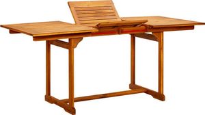 Prolenta Premium - Garten-Esstisch (120-170)x80x75 cm Massivholz Akazie