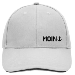 HUURAA! Cappy Mütze Moin Anker Schriftzug Unisex Kappe Dark Grey/White mit Motiv für Nordlichter