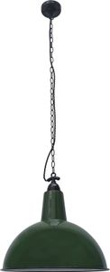 Hängeleuchte LOU E27 15W Stahl Glänzendes Grün H:142cm Ø52cm dimmbar