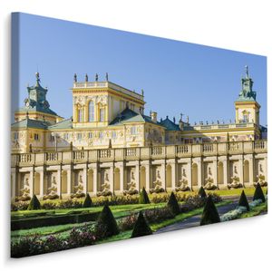 Obraz canvas  Ozdoba ścienna do Salonu z efektem 3D Warszawa pałac budynek widok 120x80cm