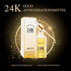 Gold Collagen Gesichtsserum Feuchtigkeits Serum Anti-Falten Anti-Aging Hautpflege mit 24k Gold Partikeln