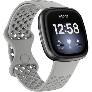 INF Silikonarmband für Fitbit Versa 3 / Fitbit Sense Grau