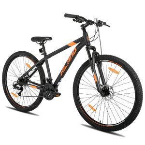 HILAND Mountainbike 29 Zoll MTB mit Aluminiumrahmen Scheibenbremse SHIMANO 21-Gang,  Hardtail Fahrrad für Damen und Herren 170 - 200 cm, Schwarz
