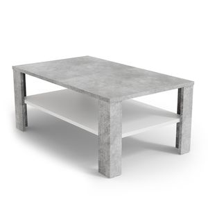 Konferenčný stolík Vicco , 100 x 42 cm, betón/biela