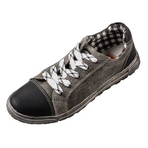 Trachten Sneaker Maddox grau-schwarz Übergröße, Dt. Schuhgrößen:42