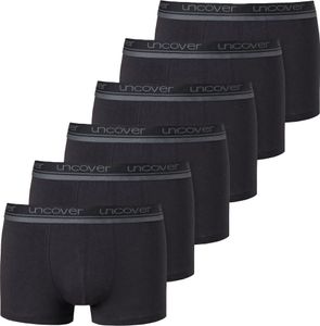 UNCOVER by SCHIESSER Herren Shorts 6er Pack - Serie "Uncover", Unterhose Schwarz 2XL