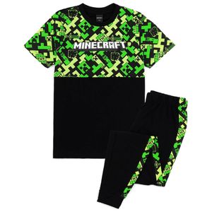Minecraft - "Gamer" Schlafanzug für Jungen NS7036 (140) (Schwarz/Grün)
