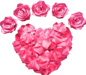 273 Stück vorgefertigte Rosenblätter aus Satinband, handgefertigt, halbfertig, ewige Rosenblätter, DIY, ewige Blumensträuße für Hochzeit, Jahrestag, Geburtstag