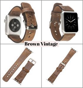 Samsung Watch Armbänder aus echtem Leder Hochwertige  vielseitige Accessoires 20mm Watch Band Braun Vintage
