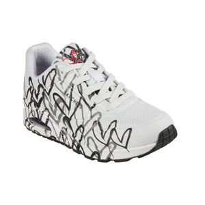 Skechers Dámské šněrovací boty Sportovní gumová podrážka White