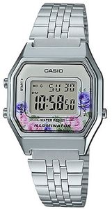 Casio Uhr Vintage Lady Steel Flowers LA-680WA-4CDF