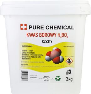 PURE CHEMICAL | Borsäure Pulver | für Füße | 3 kg