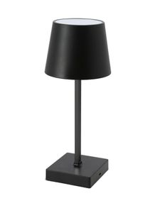 LED stolná lampa na batérie Touch - cca 26x10 cm - teplá biela / na batérie - čierna (batérie)