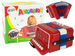 Akkordeon-Instrument für den kleinen Musikanten Rot