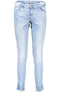 GUESS JEANS Damen Jeans Jeanshose Markenjeans Damenjeans , Größe:33 L30, Farbe:azurblau (poip)