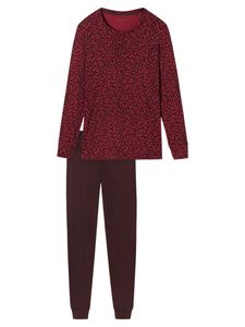 Schiesser schlafanzug pyjama schlafmode bequem Classic Comfort Fit Rot 42