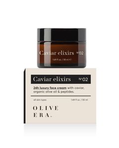 OLIVE ERA 24h Luxus-Gesichtscreme mit Kaviar, Bio-Olivenöl & Peptiden 50ml