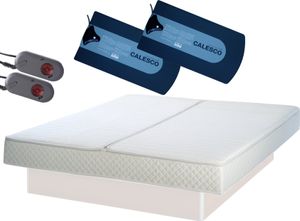 Wasserbett Softside DUAL Bett SET Calesco K-Box90 Heizungen (2x250 Watt) ohne Podest 200 x 220 cm F0