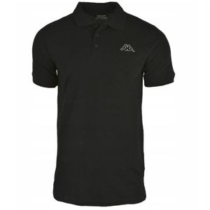 Kappa Unisex Polo Shirt Damen Herren 303173 schwarz, Bekleidungsgröße:M