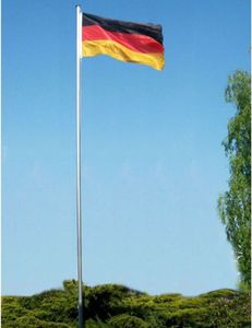 6,2 Meter Fahnenmast mit Flagge Seilzug Bodenhülse Flaggenmast Fahnenstange