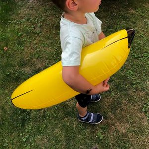 Oblique Unique Banane aufblasbar Wasserspielzeug Badespielzeug für Pool Strand Badespaß Party Deko gelb