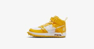 Nike Air Force 1 Mid x Off-White „Varsity Maize“, DR0500-101, Größe: 45