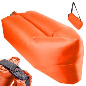 IKONKA Lazy BAG SOFA Luftmatratze orange 230x70cm