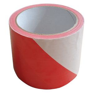 72 x Absperrband (75 mm x 100 m) rot/weiß sehr reißfest hohe Sichtbarkeit beidseitig geblockt Flatterband Warnband Baustellenabsperrung BB-Verpackungen