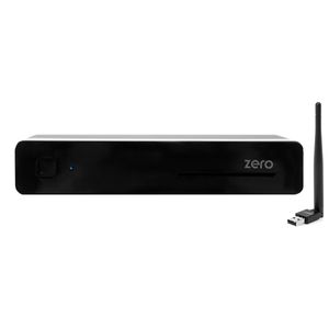 VU+ Plus Zero E2 Linux Full HD H265 Sat 1x DVB-S2 Receiver Schwarz + 150Mbit Wlan Stick