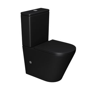 doporro Design-WC Stand108T inkl. Softclose Absenkautomatik 36x60,5x82,5cm Stand-Toilette Anthrazit spülrandlos