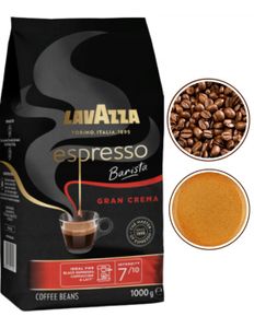 Lavazza L'Espresso Barista Gran Crema, 1 kg, Espresso, Stredne pražená, 1 kusov, Taška