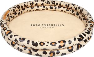Swim Essentials Beige Leopard Printed Children's Pool 100 cm dia - 2 rings